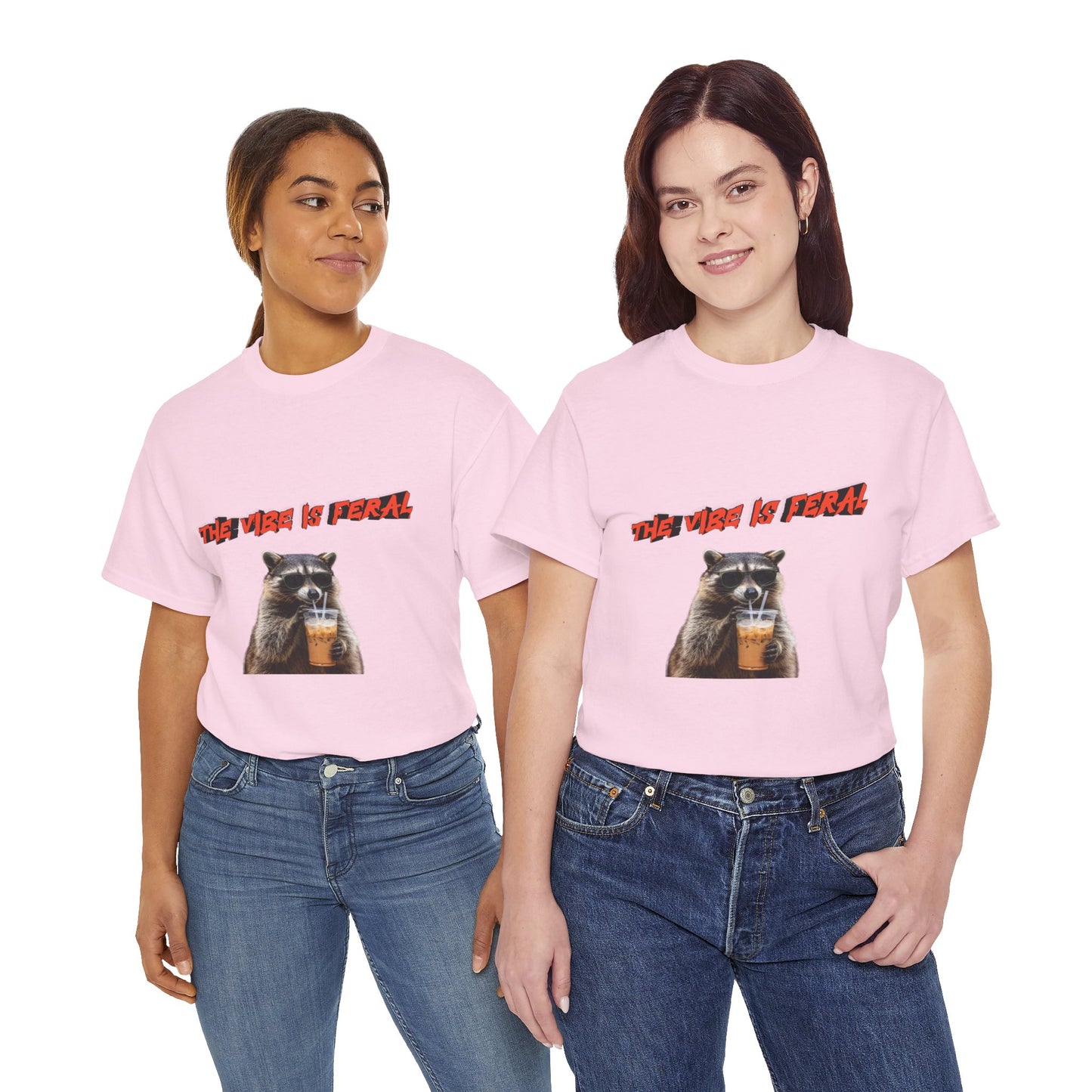 "The Vibe Is Feral" Raccoon T-Shirt