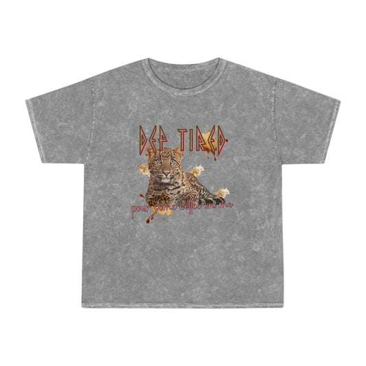 Retro Mineral-Wash "Def Tired" T-Shirt