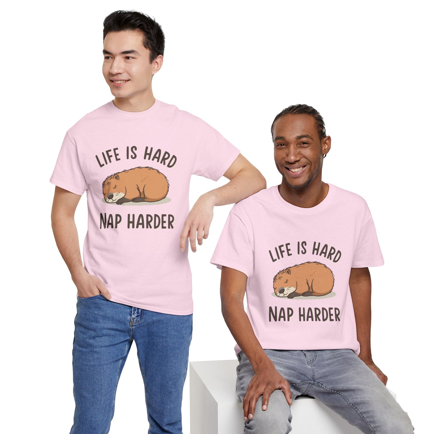 "Life Is Hard, Nap Harder" Unisex T-Shirt