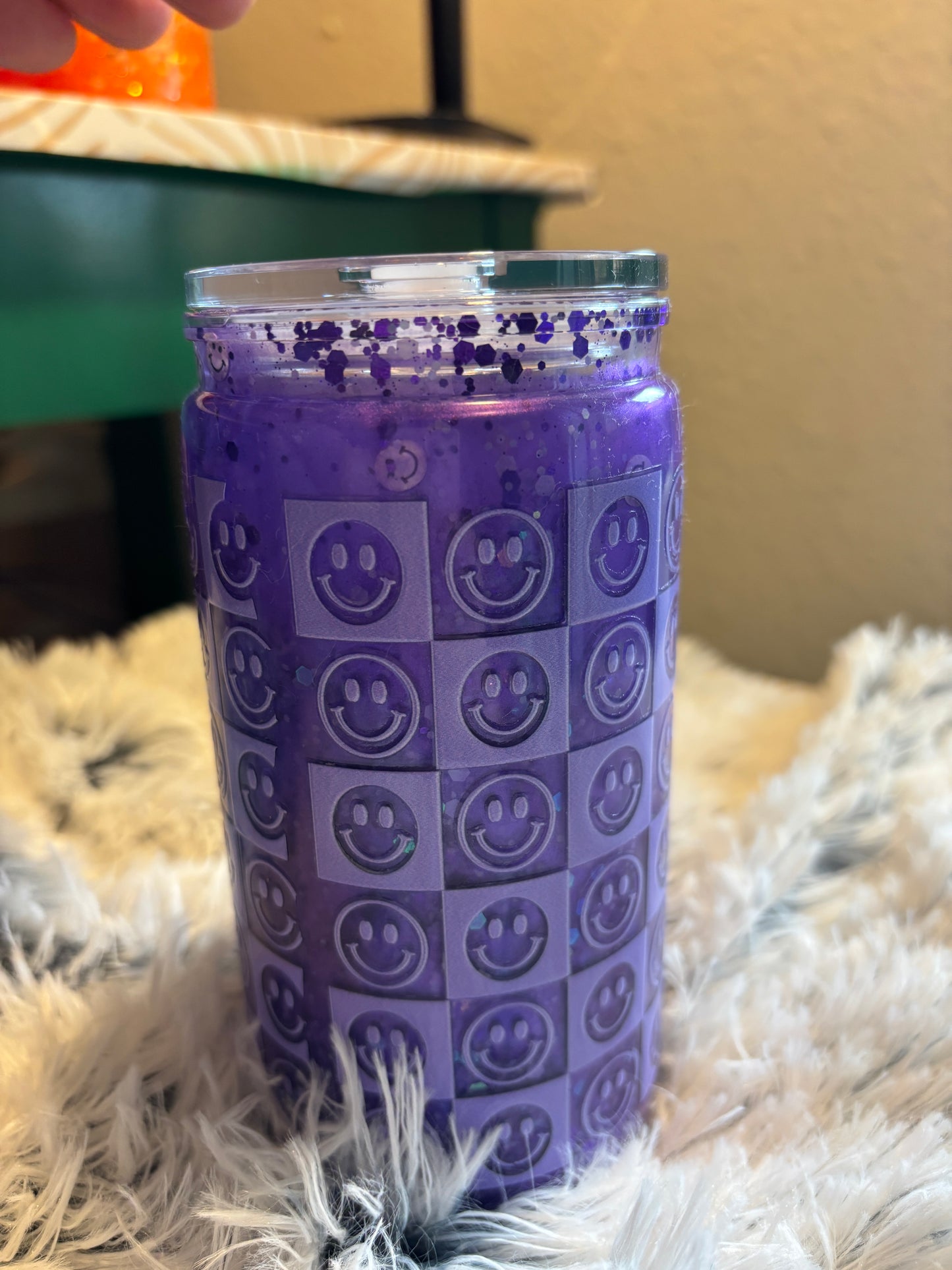 Purple Snowglobe Catseye Tumbler (16oz)