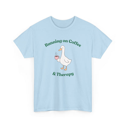 "Running on Coffee & Therapy" Unisex T-Shirt