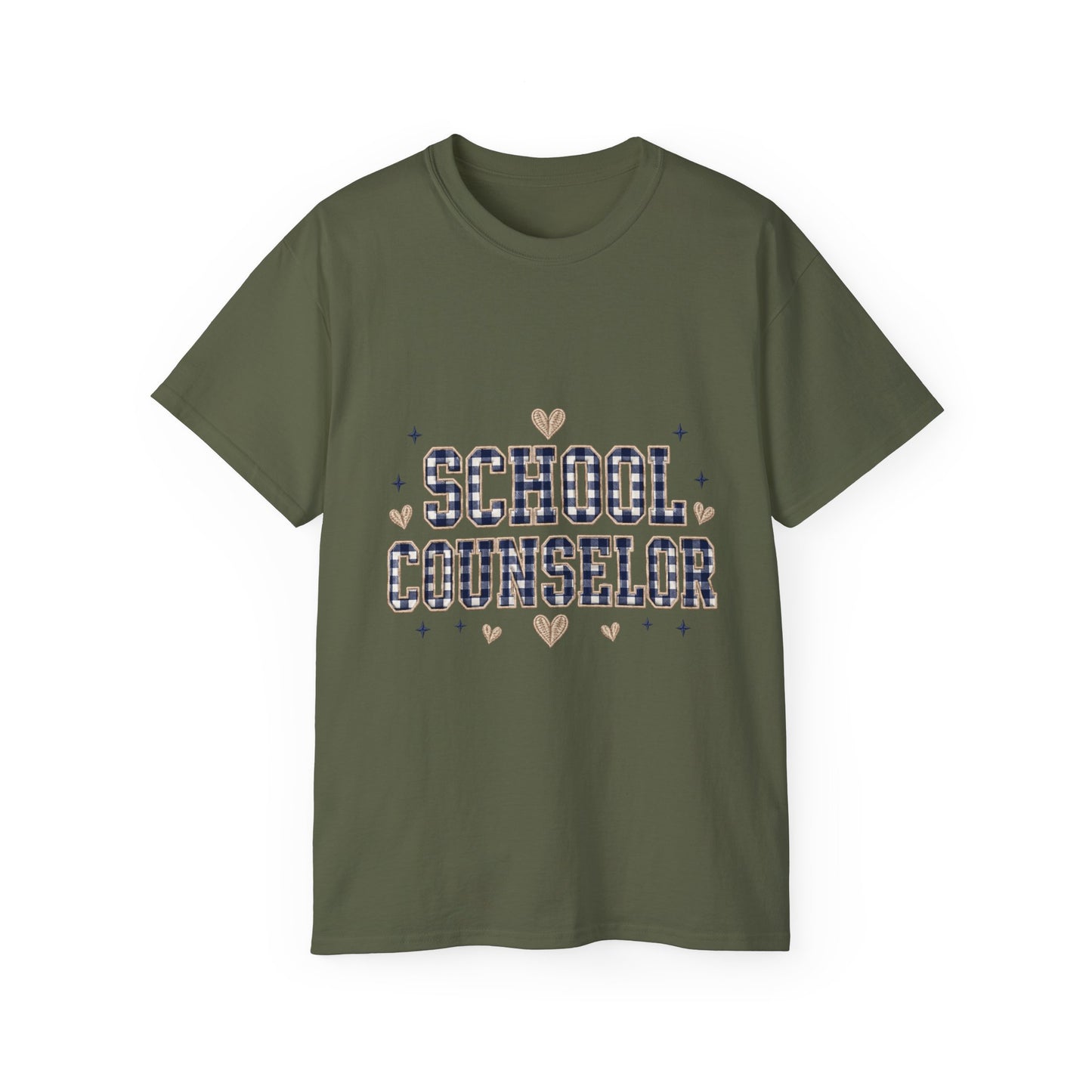 Navy Plaid SC T-Shirt *Not Embroidered*