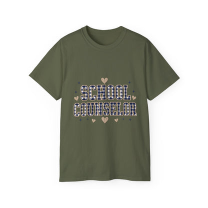 Navy Plaid SC T-Shirt *Not Embroidered*