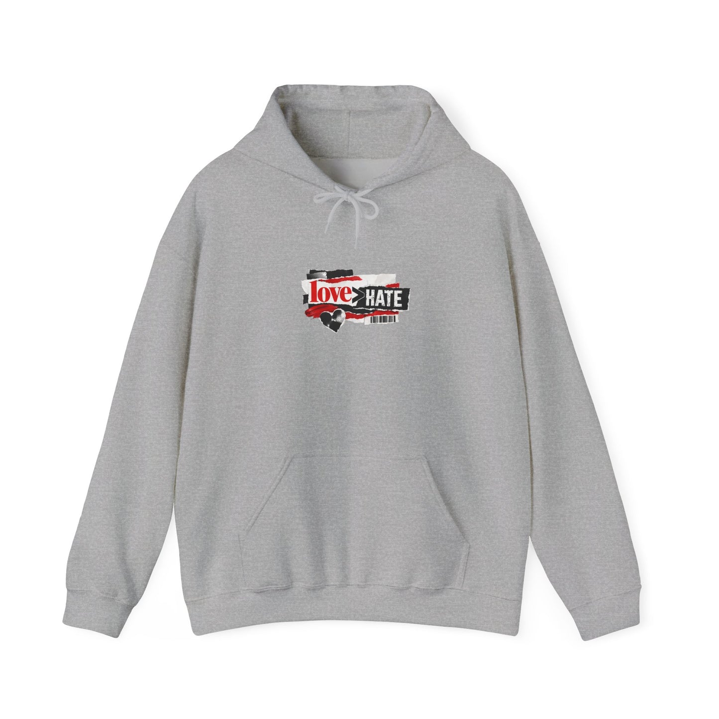 'The Only Thing More Powerful Than Hate Is Love' Back Print Hoodie