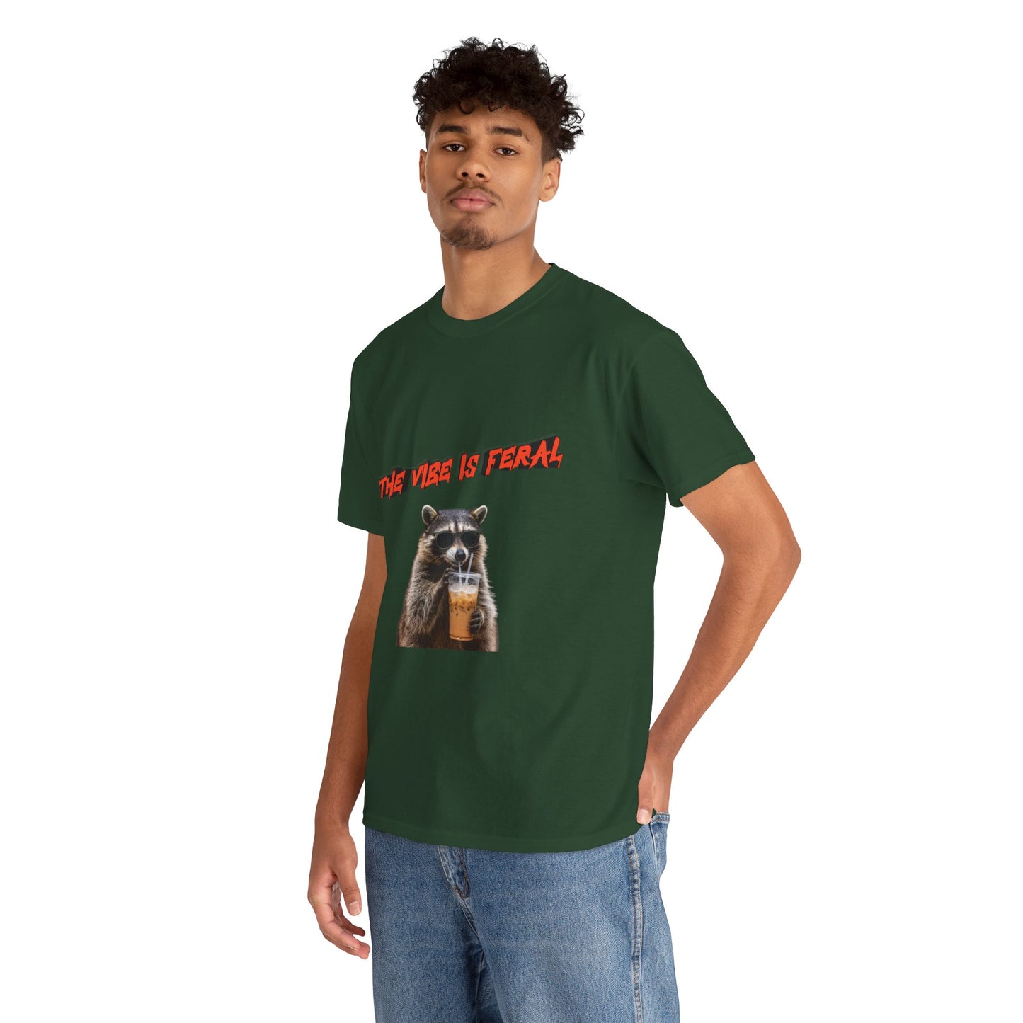 "The Vibe Is Feral" Raccoon T-Shirt