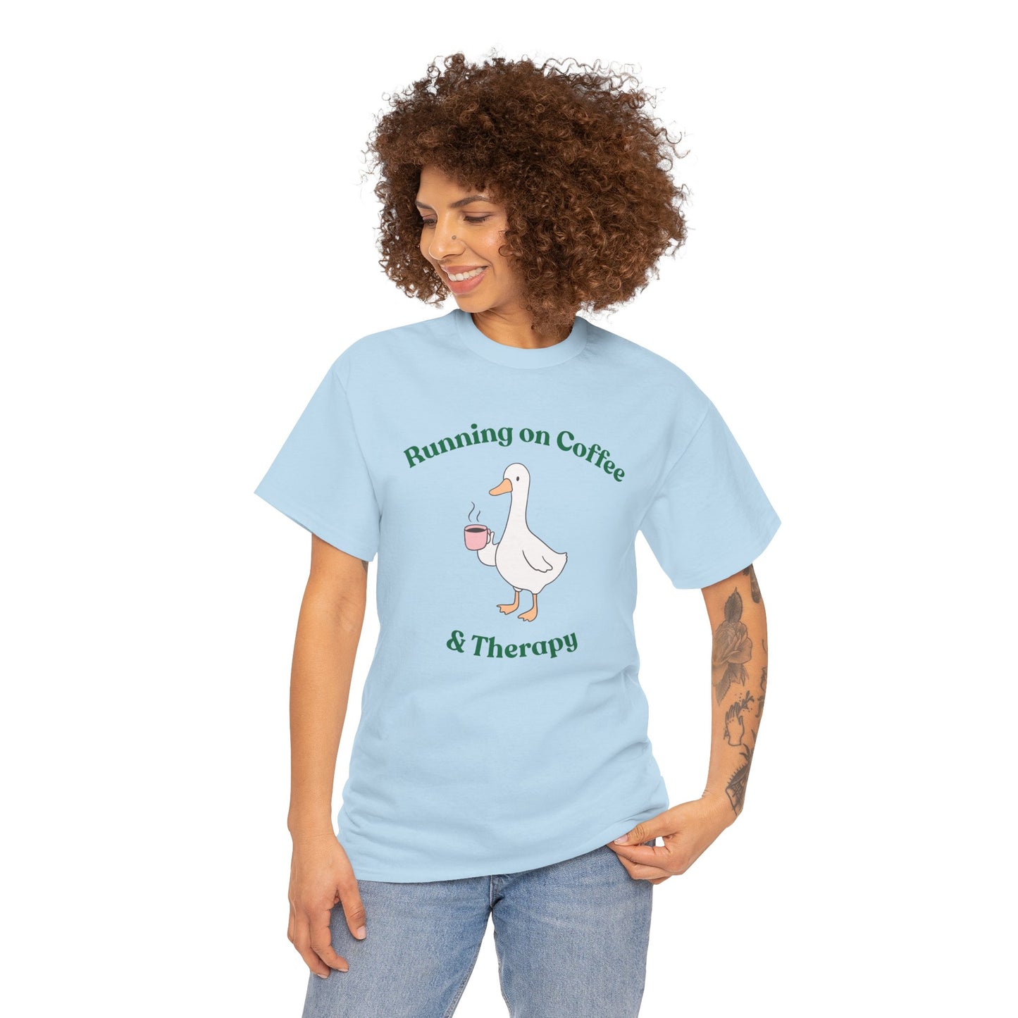 "Running on Coffee & Therapy" Unisex T-Shirt