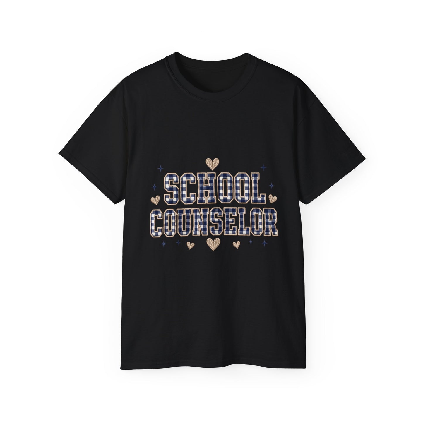 Navy Plaid SC T-Shirt *Not Embroidered*
