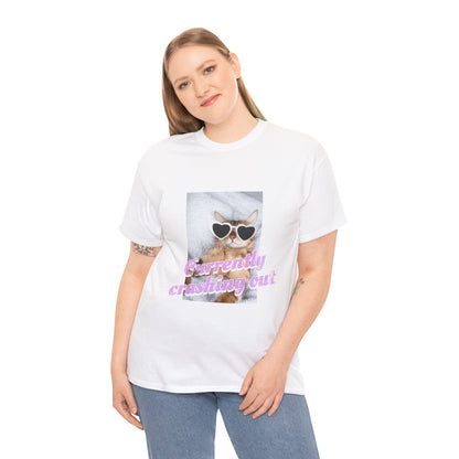 "Currently Crashing Out" Cat T-Shirt