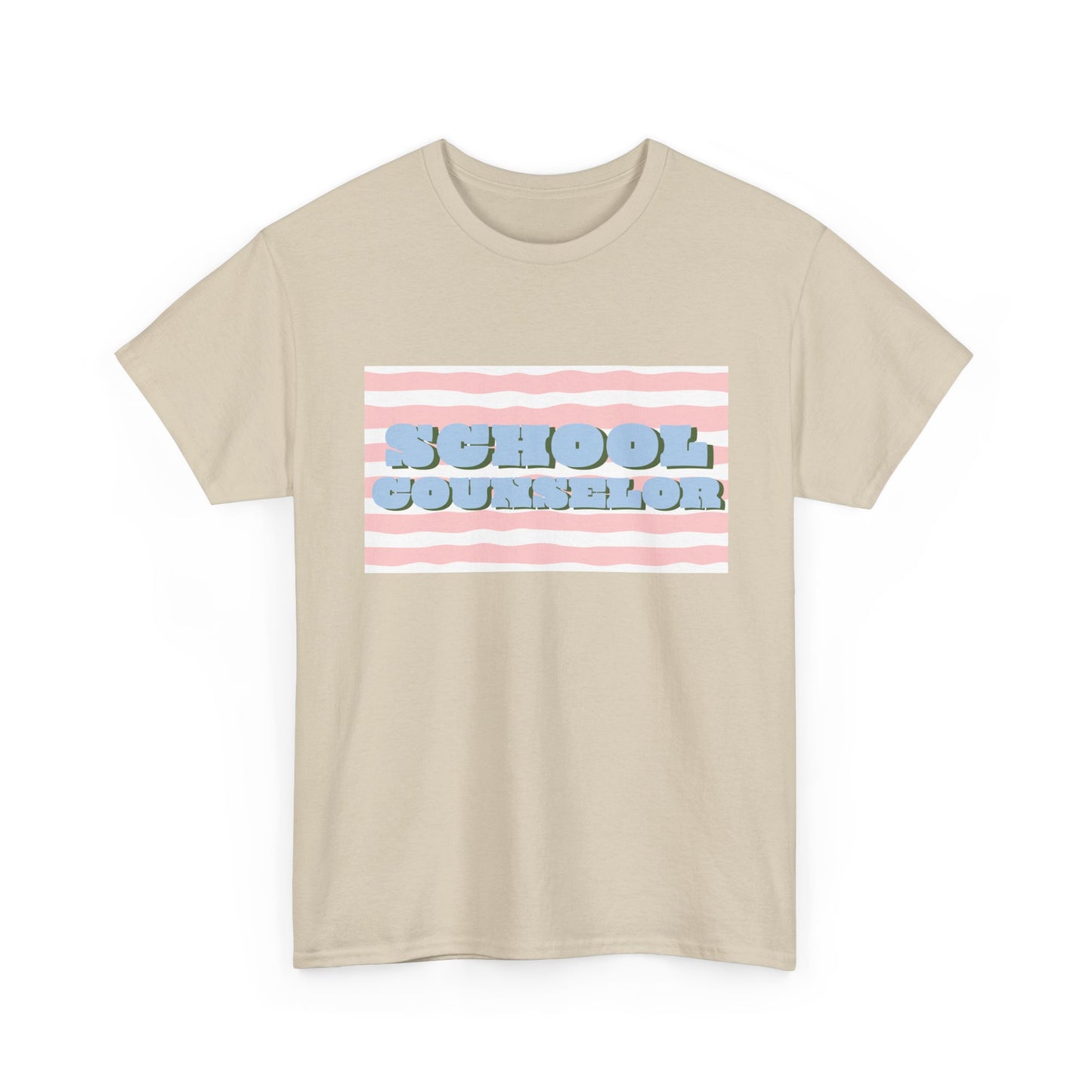 School Counselor Retro Stripe Unisex T-Shirt