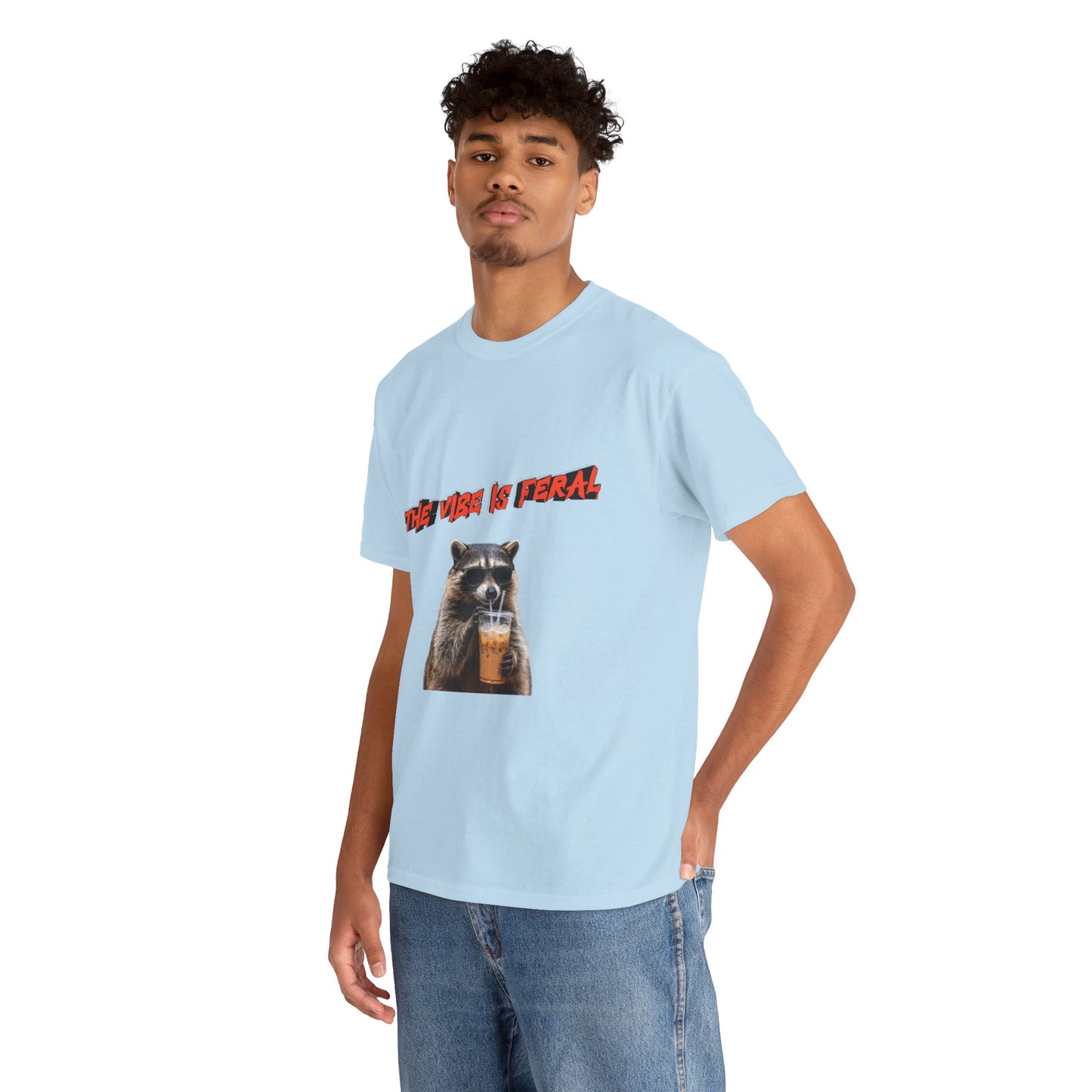 "The Vibe Is Feral" Raccoon T-Shirt