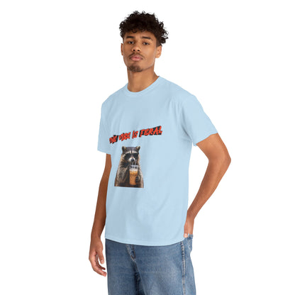 "The Vibe Is Feral" Raccoon T-Shirt