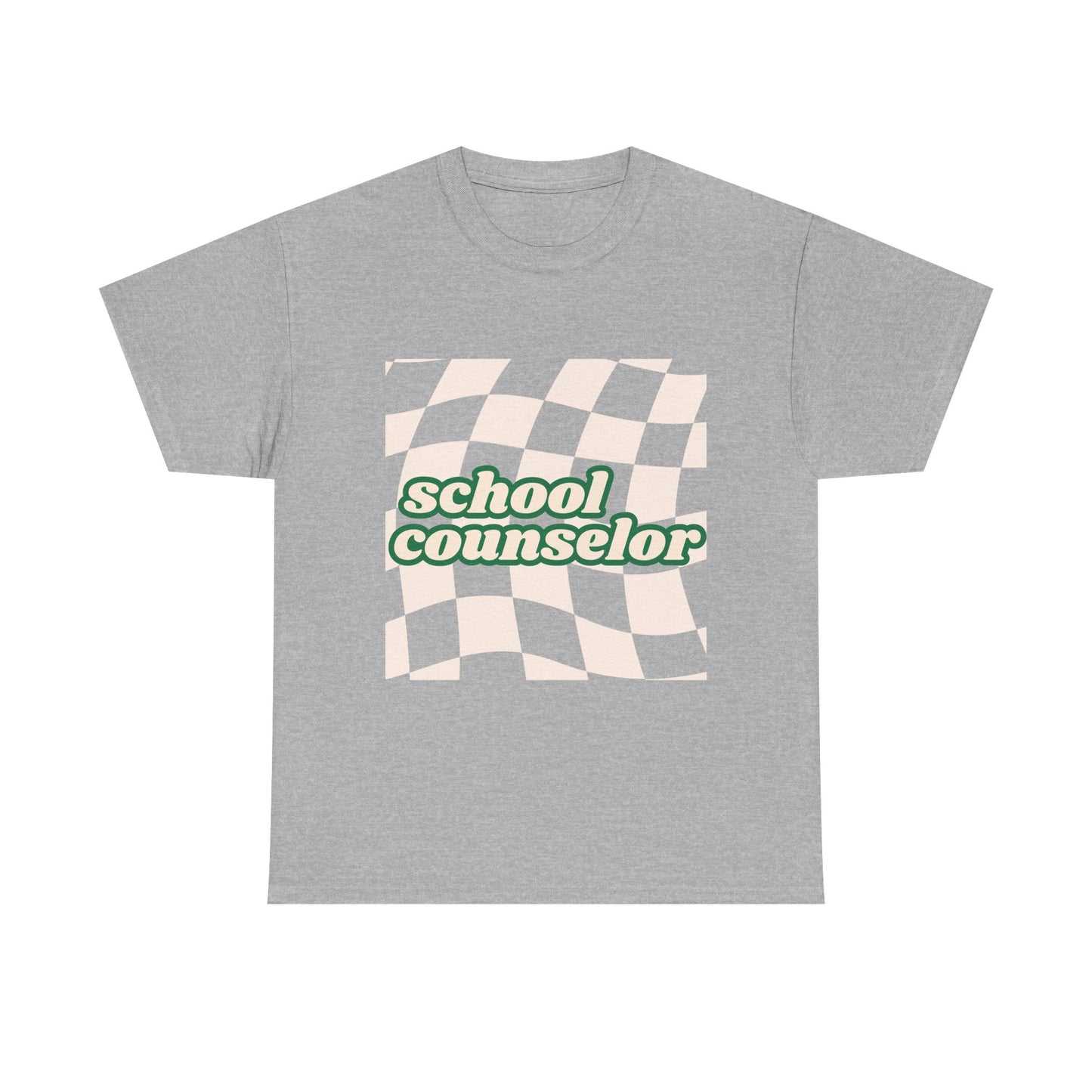 Retro Checkered School Counselor Unisex T‑Shirt