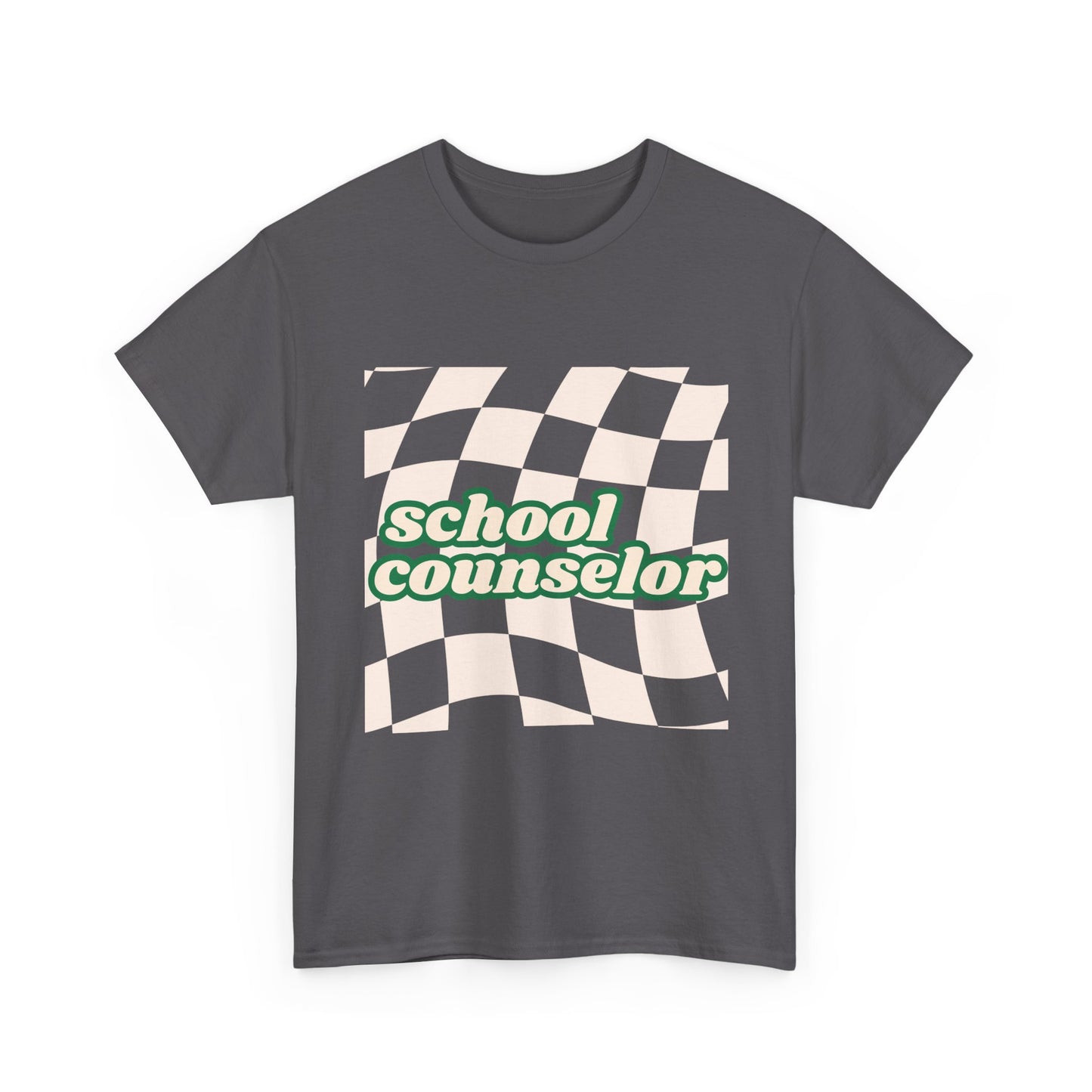 Retro Checkered School Counselor Unisex T‑Shirt