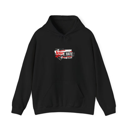 'The Only Thing More Powerful Than Hate Is Love' Back Print Hoodie