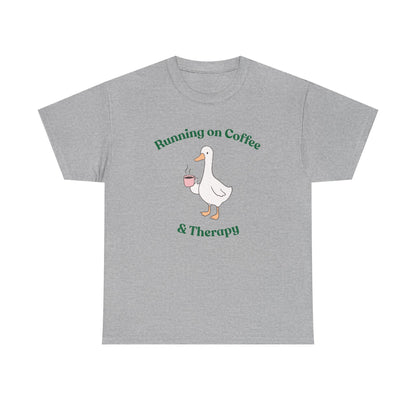 "Running on Coffee & Therapy" Unisex T-Shirt