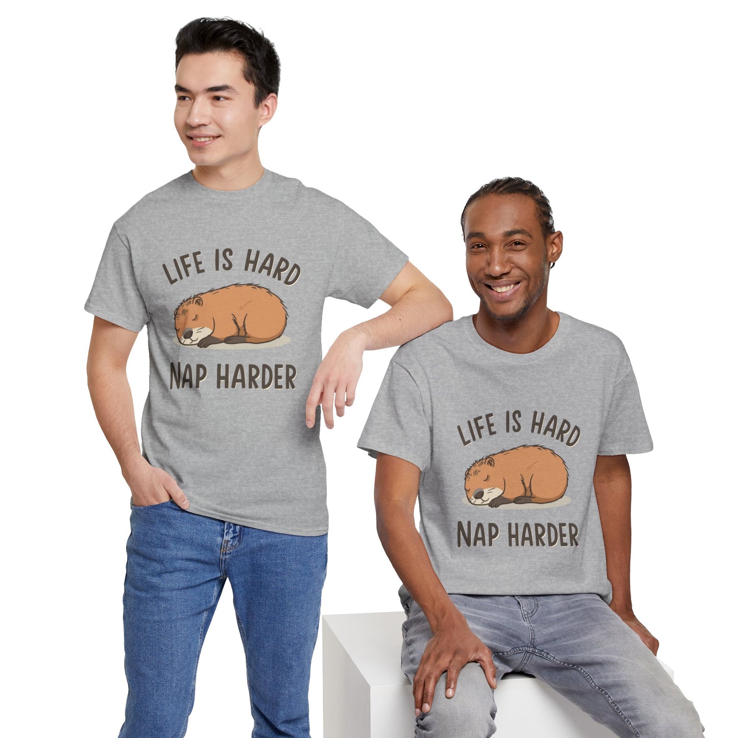 "Life Is Hard, Nap Harder" Unisex T-Shirt