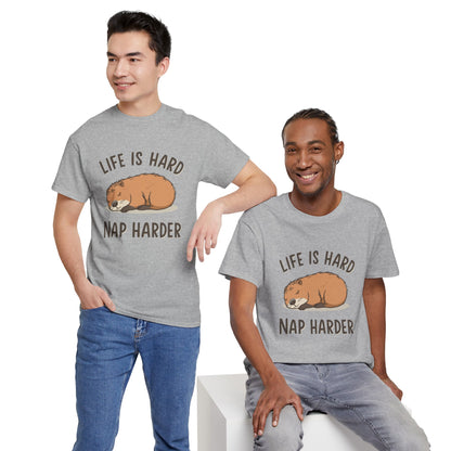 "Life Is Hard, Nap Harder" Unisex T-Shirt