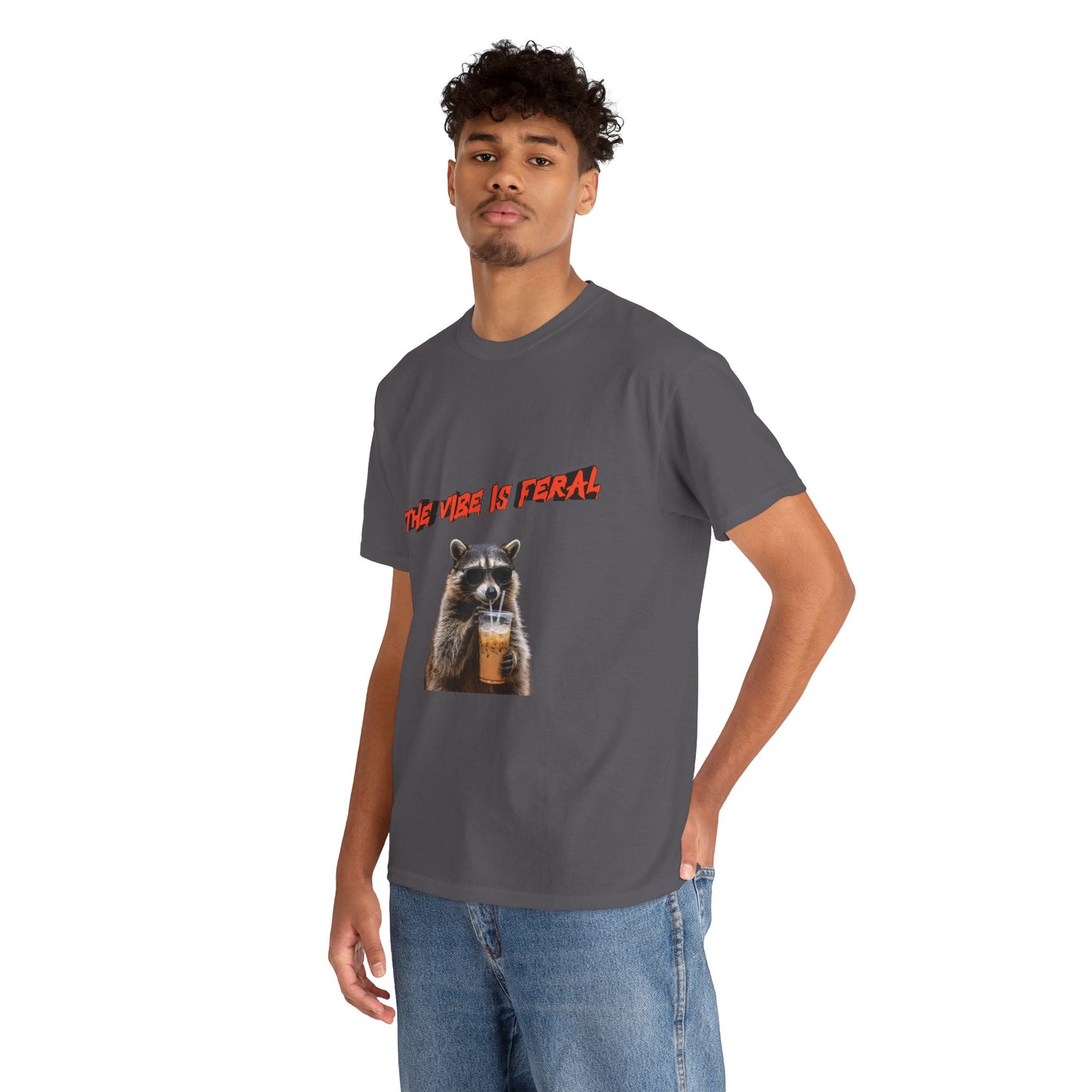 "The Vibe Is Feral" Raccoon T-Shirt