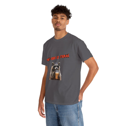 "The Vibe Is Feral" Raccoon T-Shirt