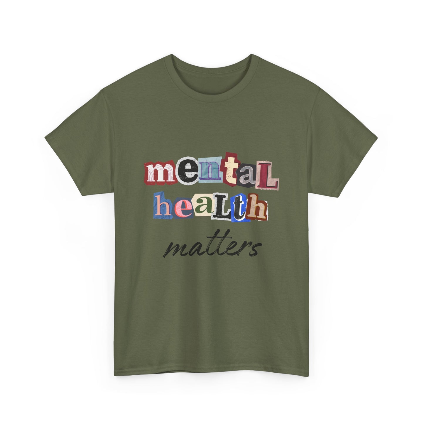 Typography Mental Health Matters Unisex T-Shirt