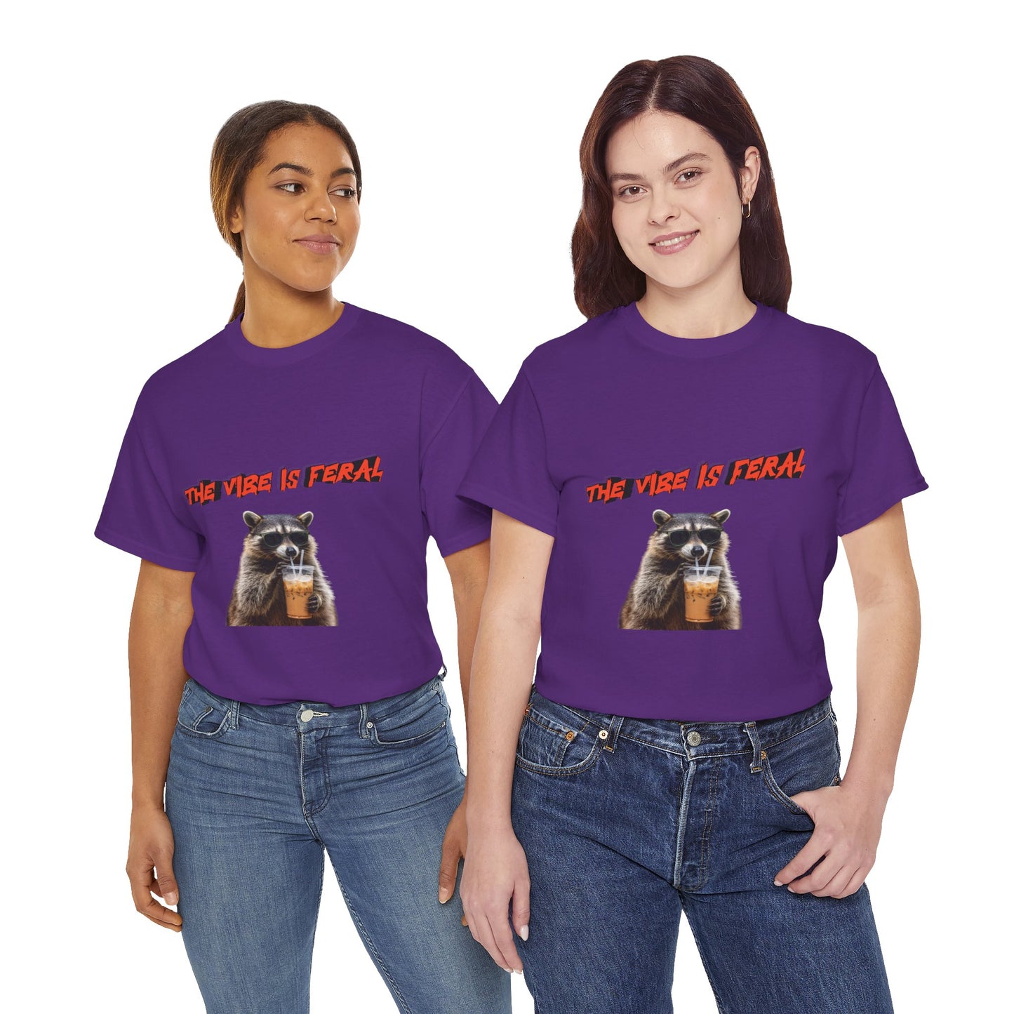 "The Vibe Is Feral" Raccoon T-Shirt