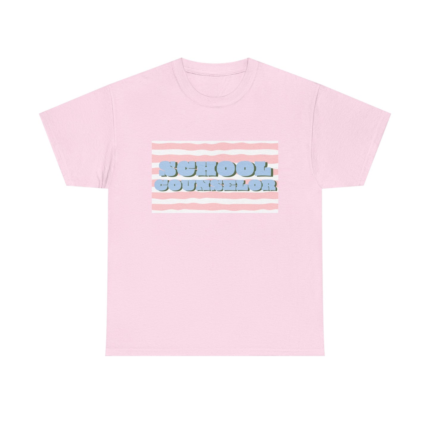 School Counselor Retro Stripe Unisex T-Shirt