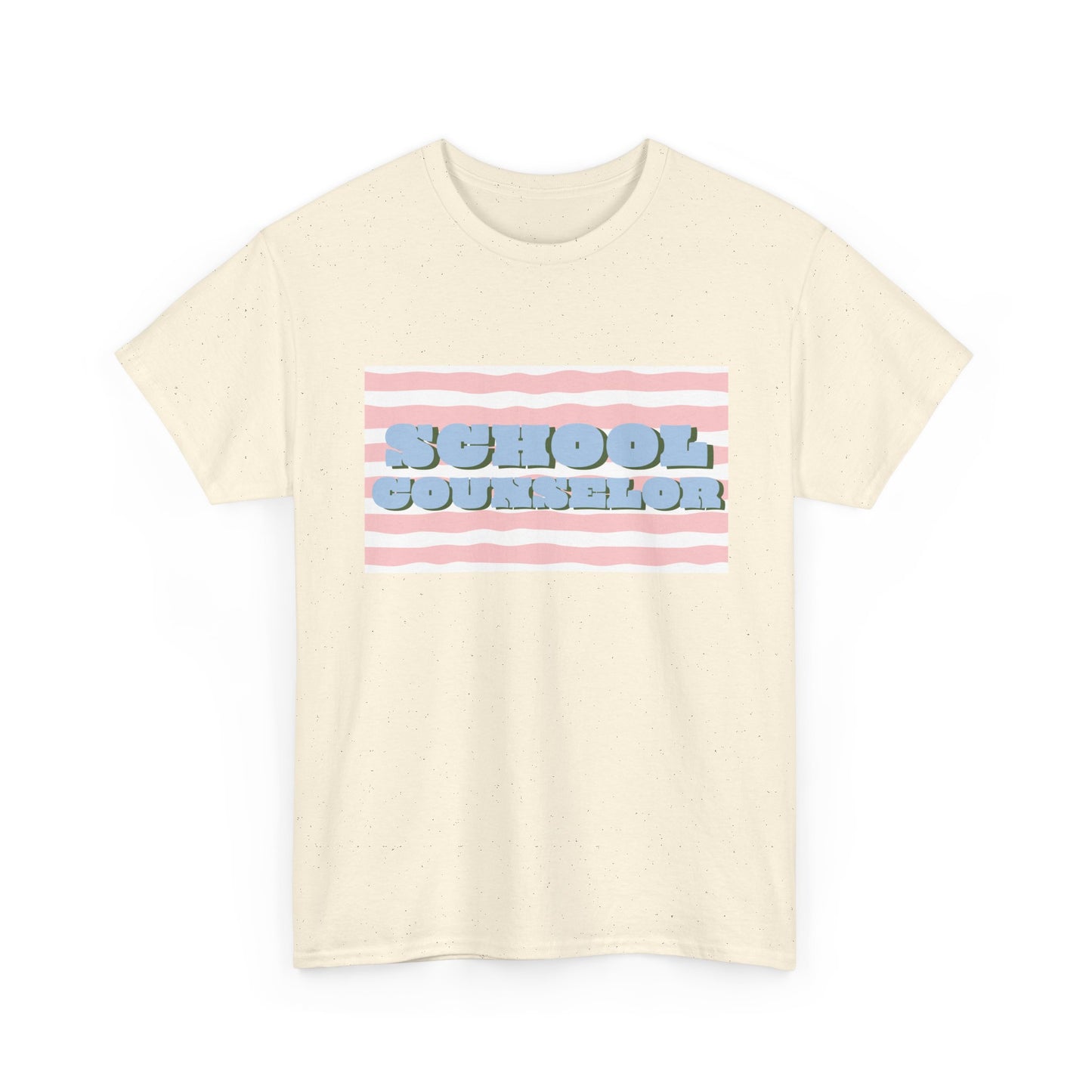 School Counselor Retro Stripe Unisex T-Shirt