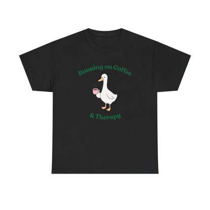 "Running on Coffee & Therapy" Unisex T-Shirt