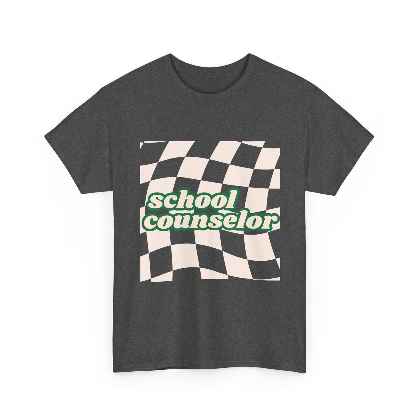 Retro Checkered School Counselor Unisex T‑Shirt