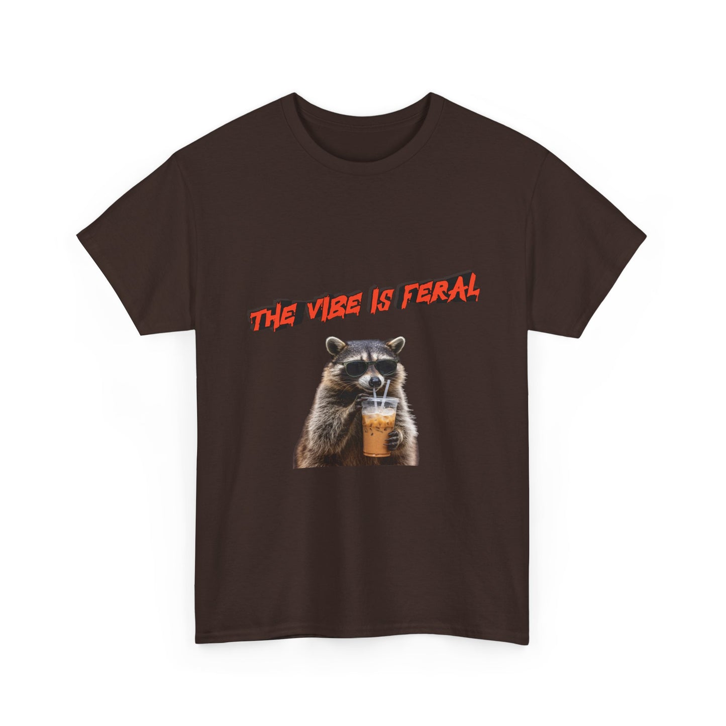 "The Vibe Is Feral" Raccoon T-Shirt
