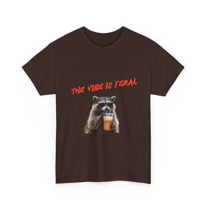 "The Vibe Is Feral" Raccoon T-Shirt