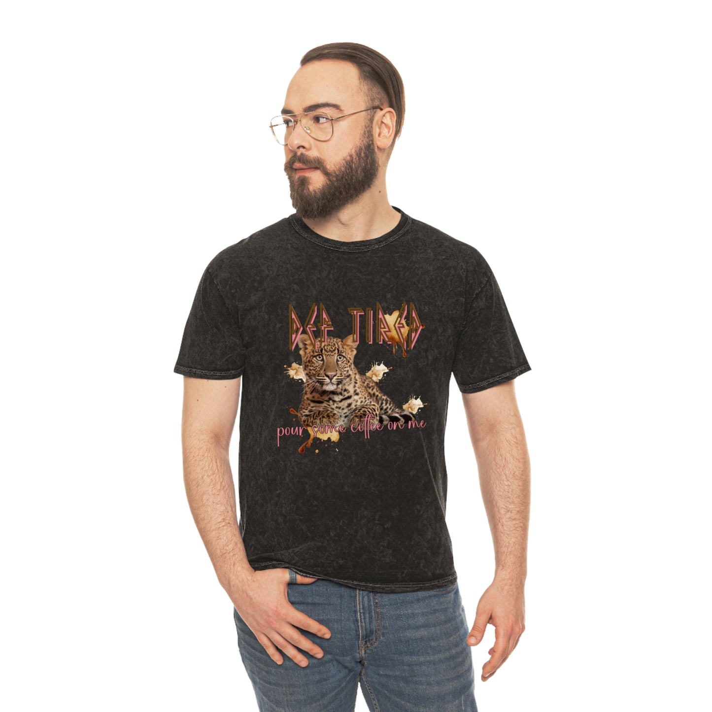 Retro Mineral-Wash "Def Tired" T-Shirt