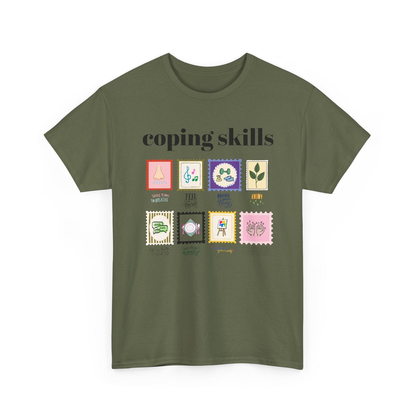 Coping Skills Stamps Unisex T-Shirt