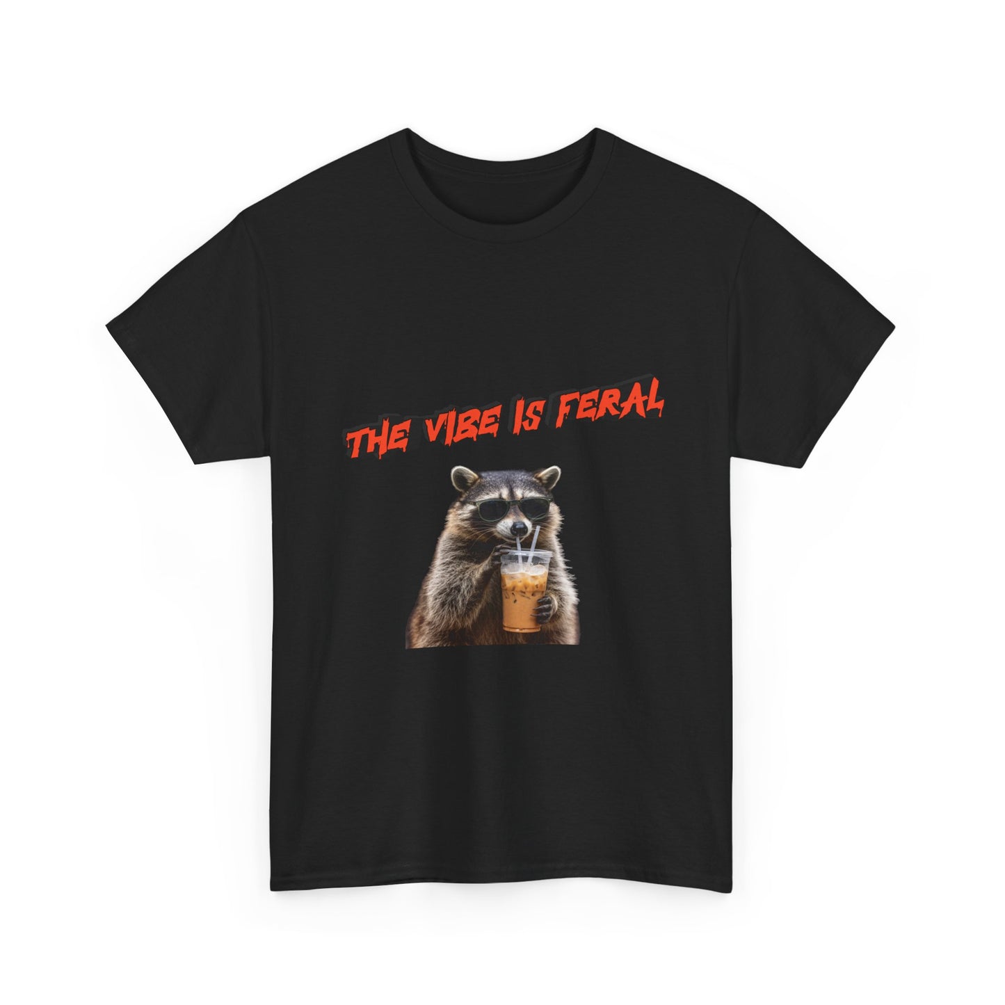"The Vibe Is Feral" Raccoon T-Shirt