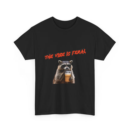 "The Vibe Is Feral" Raccoon T-Shirt