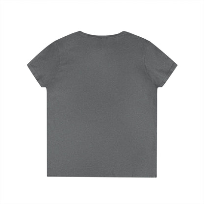 EDS Pledge Ladies' V-Neck T-Shirt (Baby Blue/White Logo)