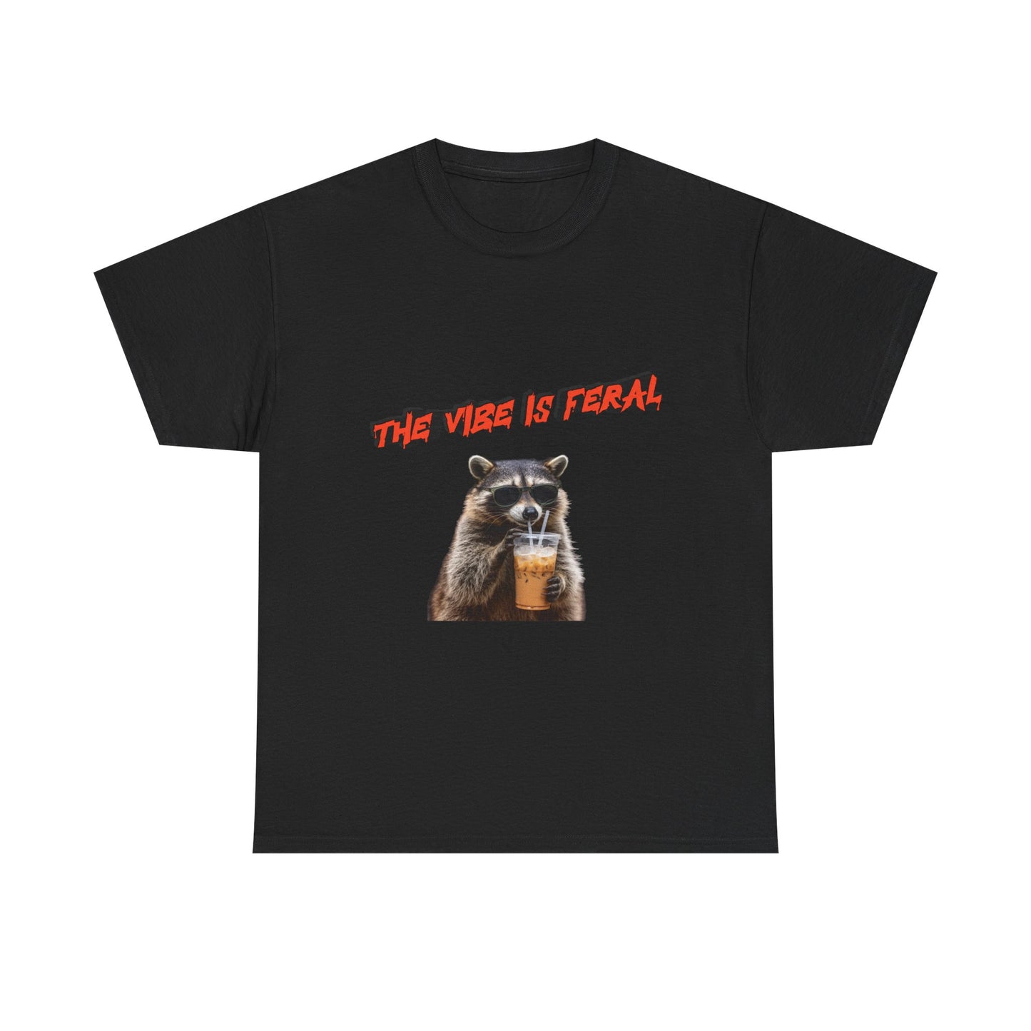 "The Vibe Is Feral" Raccoon T-Shirt
