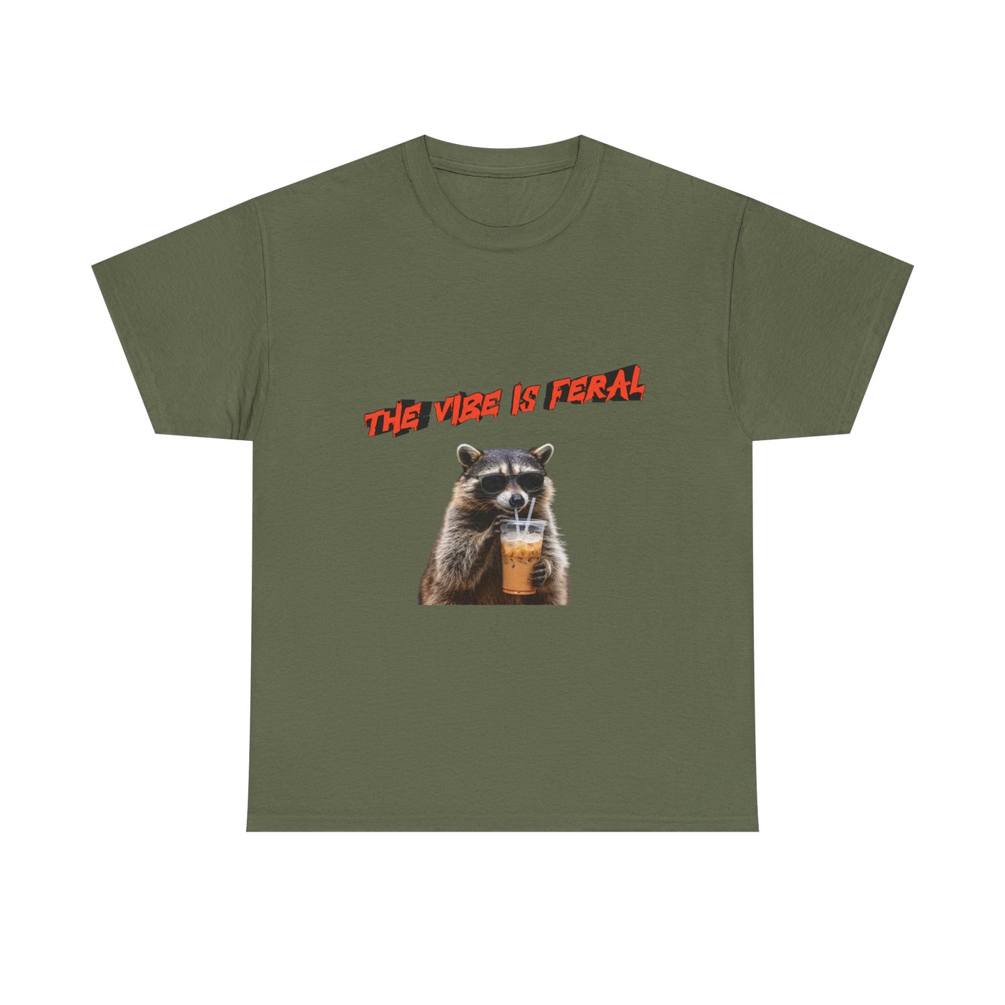"The Vibe Is Feral" Raccoon T-Shirt
