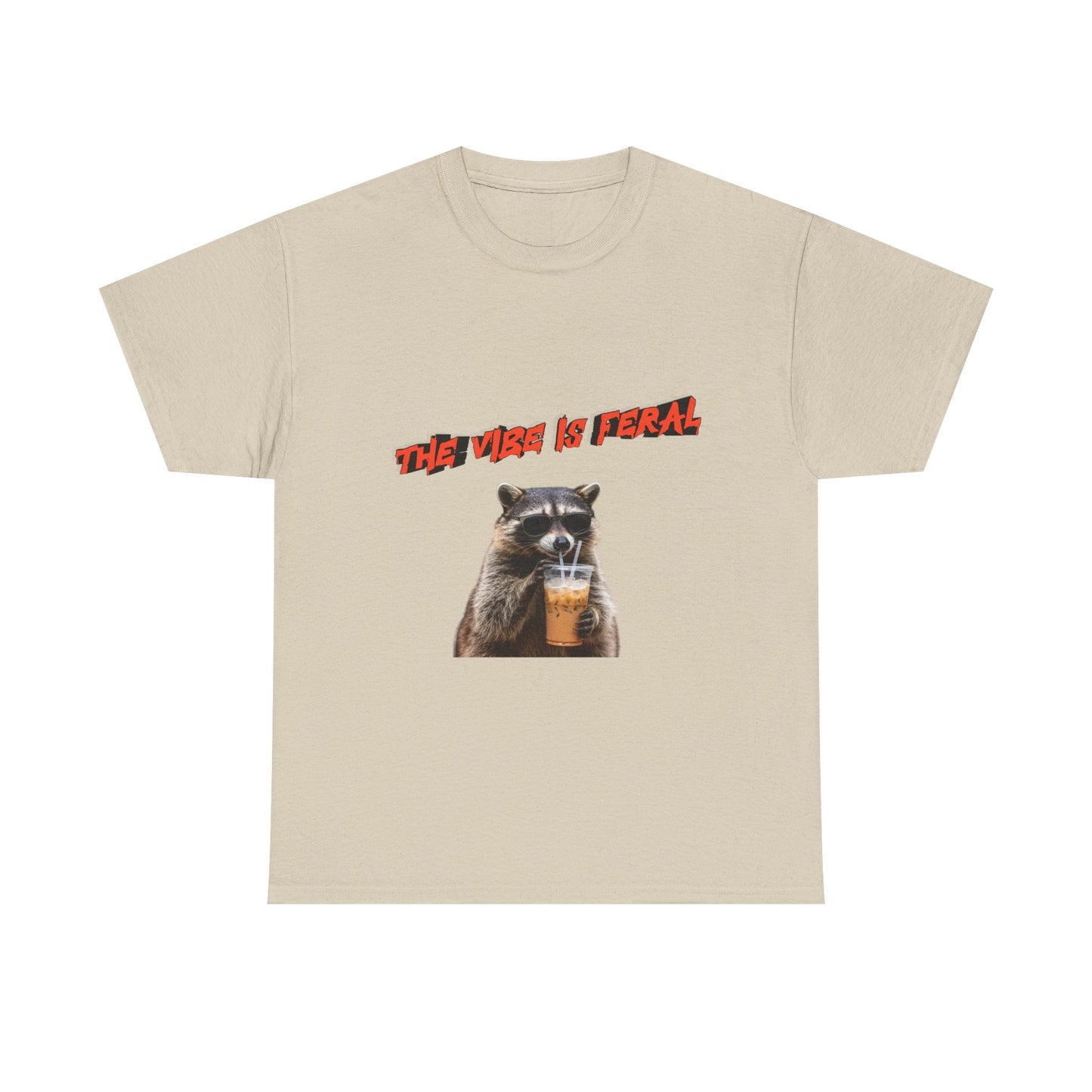 "The Vibe Is Feral" Raccoon T-Shirt