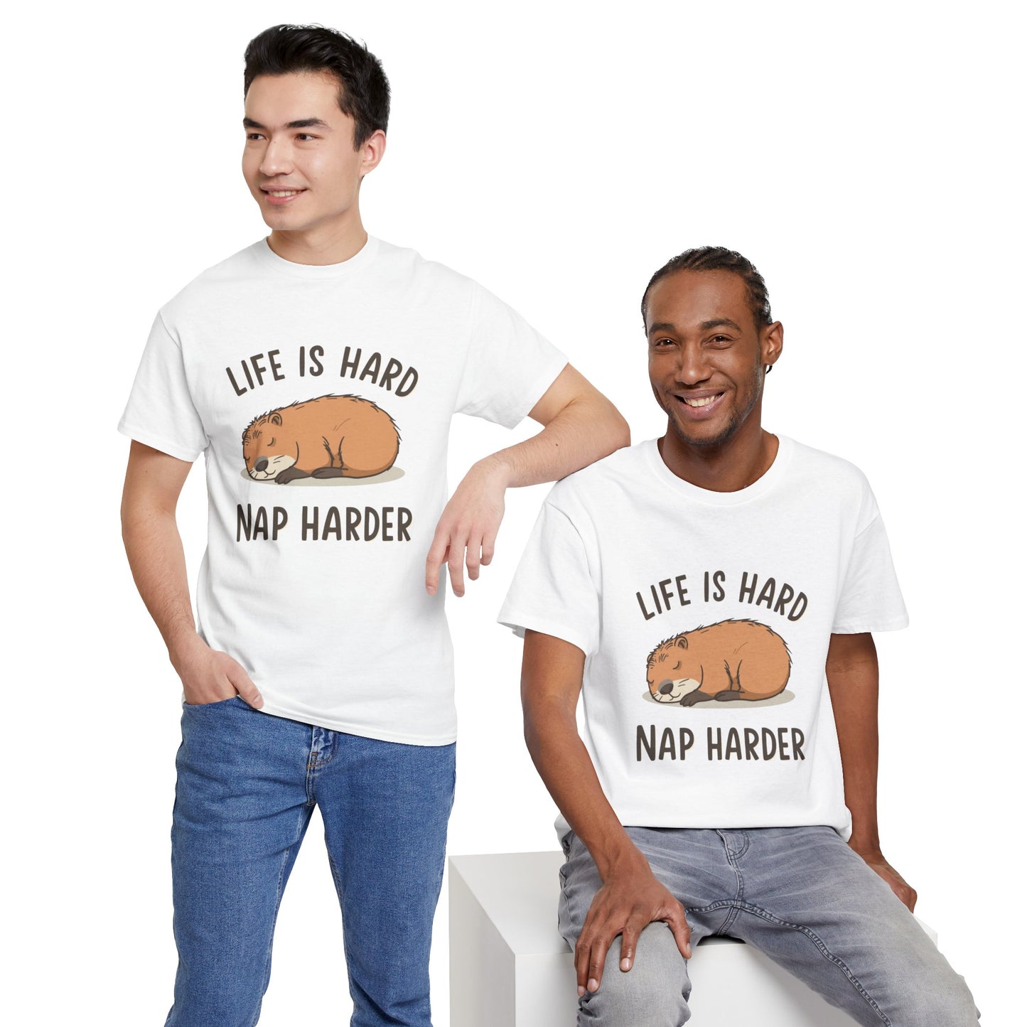 "Life Is Hard, Nap Harder" Unisex T-Shirt