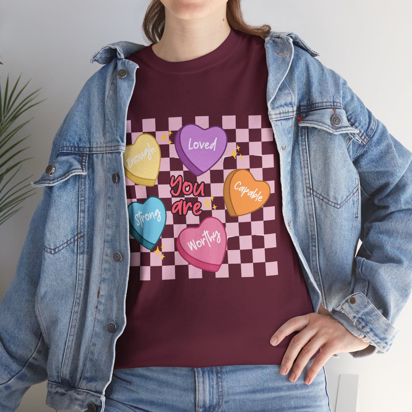 Positive Candy Hearts Unisex T-Shirt