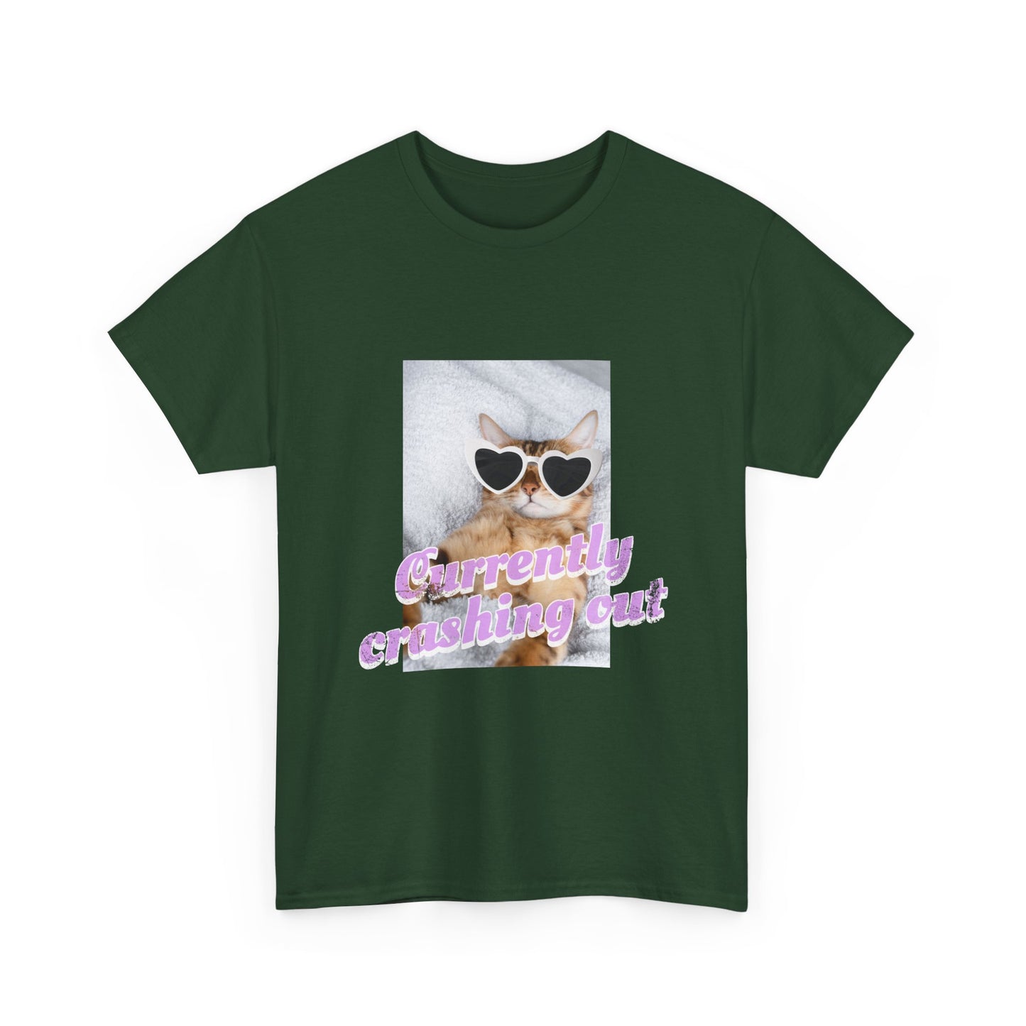 "Currently Crashing Out" Cat T-Shirt