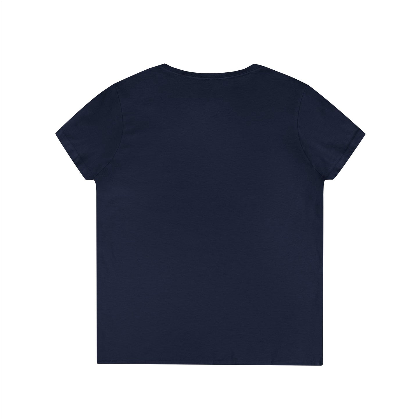 EDS Pledge Ladies' V-Neck T-Shirt (Baby Blue/White Logo)