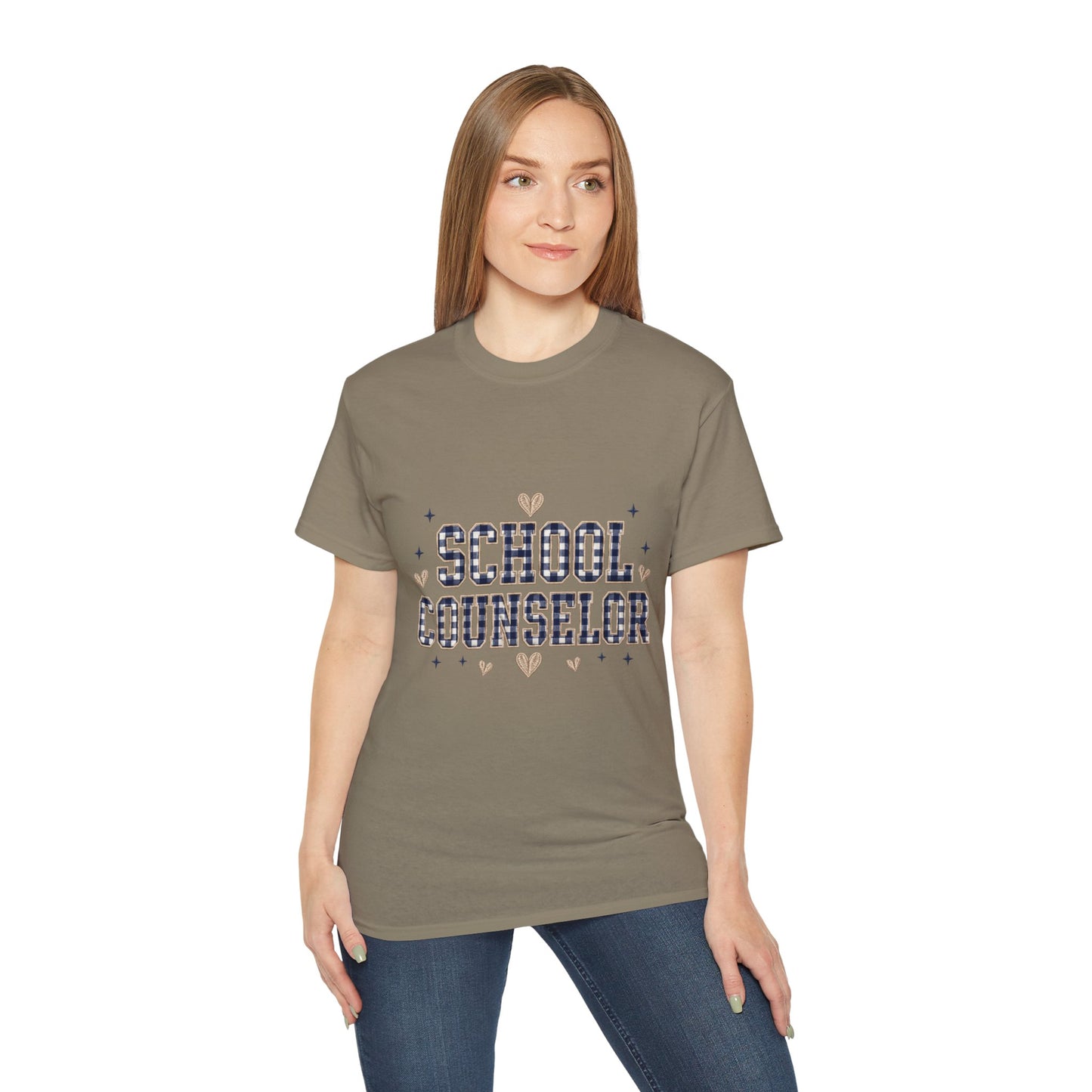 Navy Plaid SC T-Shirt *Not Embroidered*