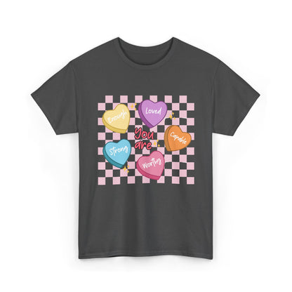 Positive Candy Hearts Unisex T-Shirt