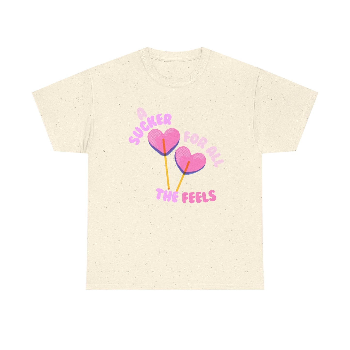 "A Sucker For All The Feels" Heart Lollipop Unisex T-Shirt