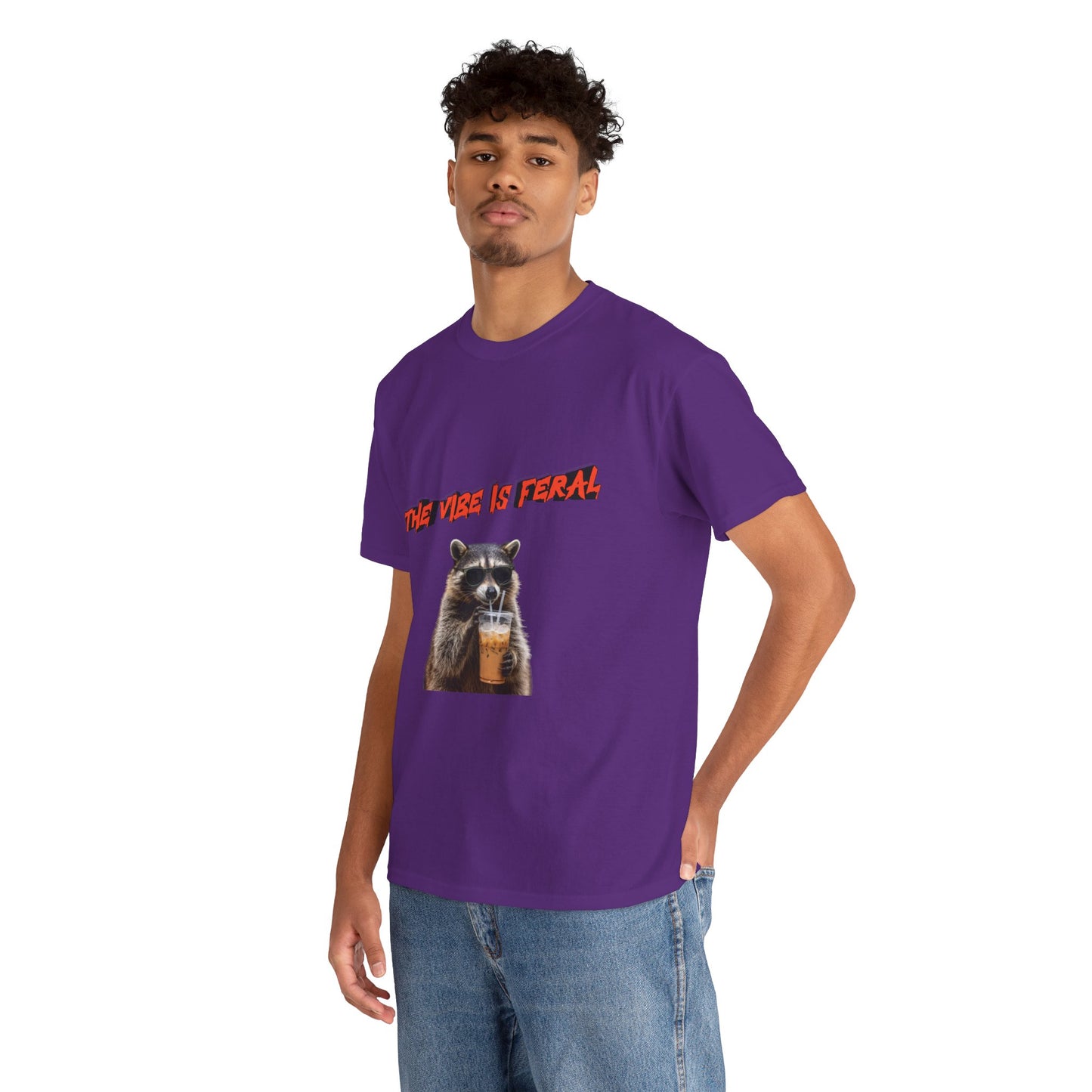 "The Vibe Is Feral" Raccoon T-Shirt