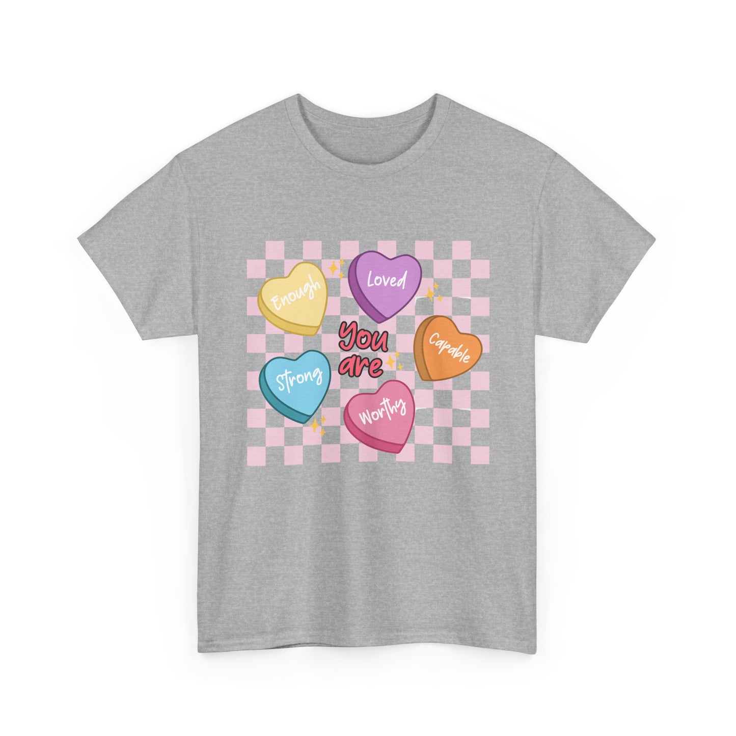 Positive Candy Hearts Unisex T-Shirt