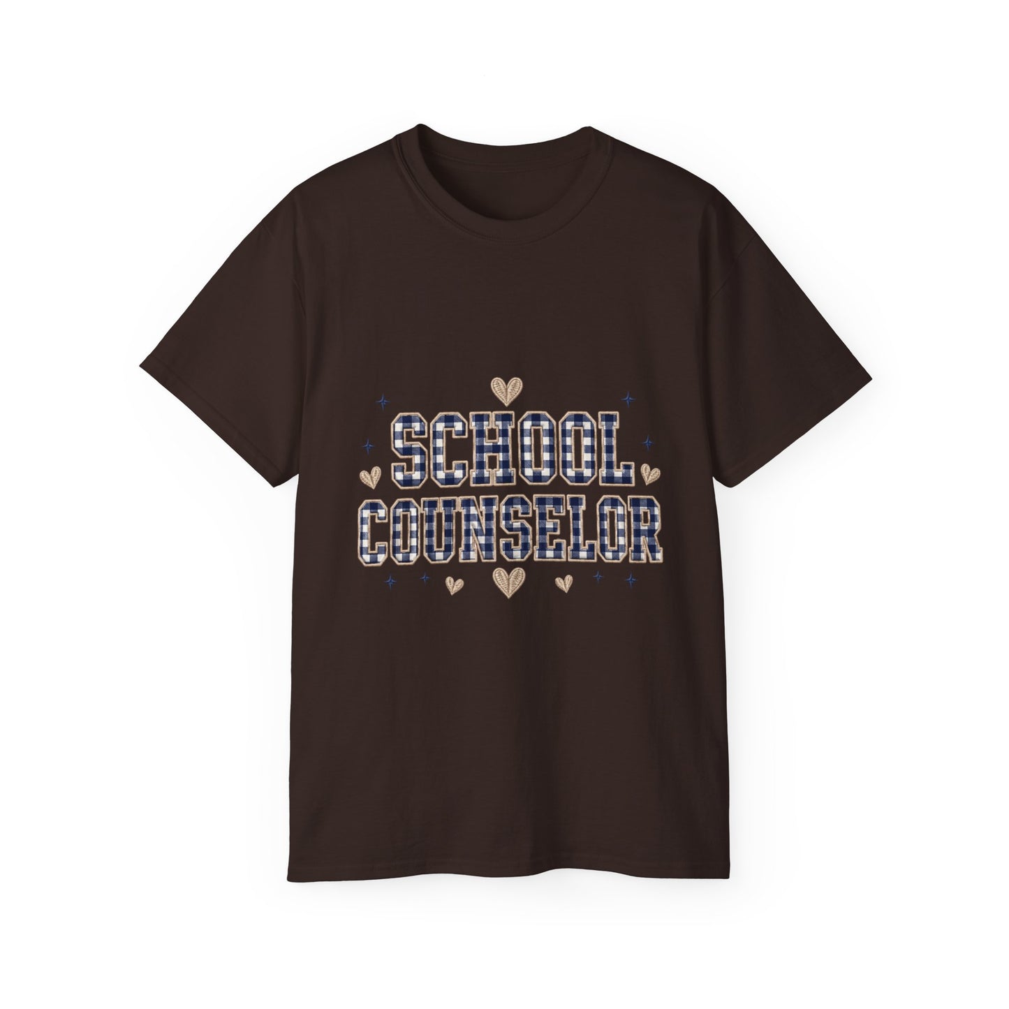Navy Plaid SC T-Shirt *Not Embroidered*