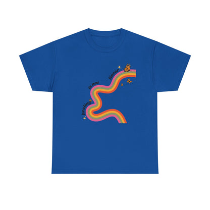 "Healing is not linear" Retro Rainbow Unisex T-Shirt
